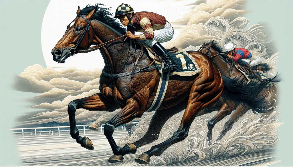 A jockey riding a horse during a race