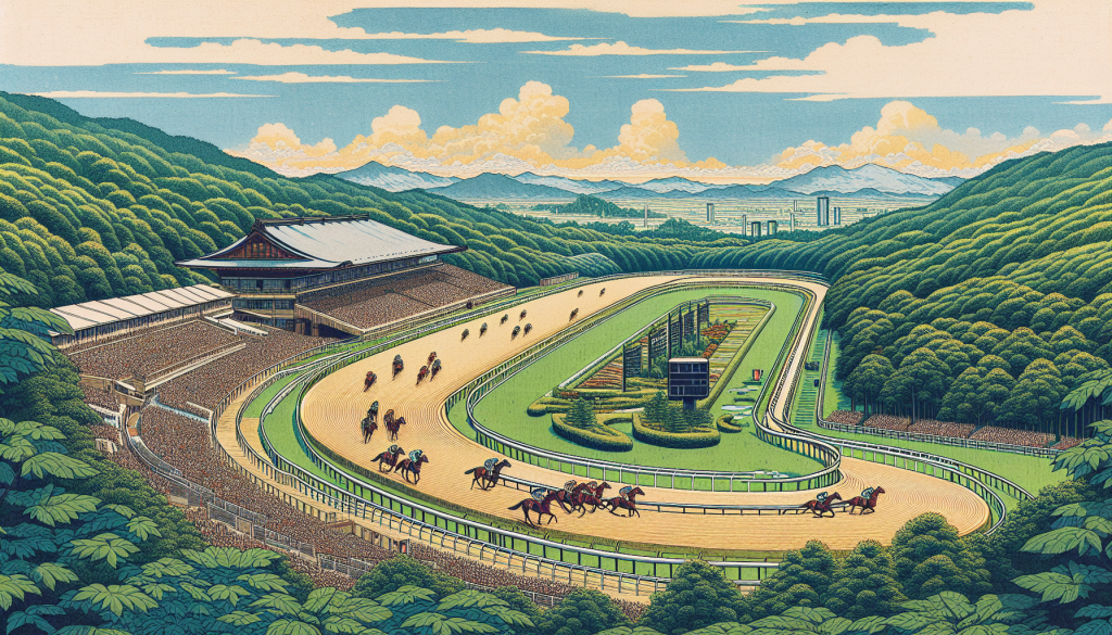 A scenic view of a racecourse